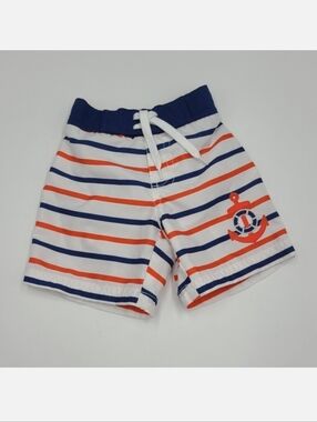 Janie and Jack baby boy nautical swim trunks size 3-6 months